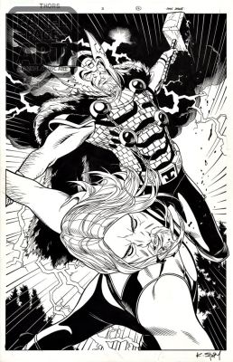 Chris Sprouse | Thors 3 Page 16 Splash (Battleworld) | Panel Page Art