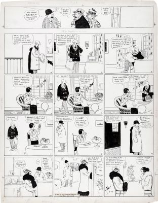 Dorgan, Tad - For Better Or Worse Sundayb3/14 1925 Folks Going on Diet Fads | Cool Lines Art