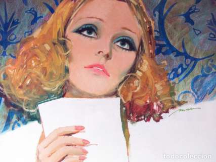 ILUSTRACIÃ“N ORIGINAL DE FELIX MÃS- AÃ‘OS 70 - MUY DÃFICIL Y ESPECTACULAR - SELECCIONES ILUSTRADAS