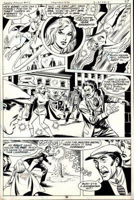 Don Heck, Joe Giella | Superman Family #197 P 9 (Supergirl in Every Panel Battling the Ghost of Hector Mandala!) 1979 | Romitaman