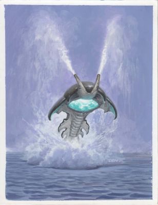 Den Beauvais | Roaming Steam Geyser Guardians Tcg Fantasy Card Game | TDArt