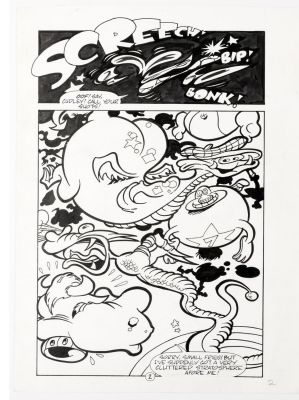 Knight, Milton - Teenage Mutant Ninja Turtles Giant Size Special #8 Large Pg 2 ,Semi-Splash 1994 | Cool Lines Art