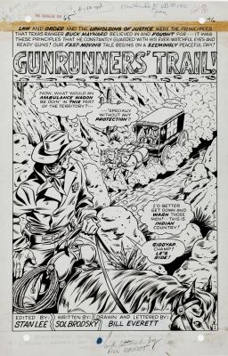 Bill Everett - The Rawhide Kid #65 (5 Pg Bill Everett Penciled, Inked, & Lettered Complete Silver Age Story!) 1968