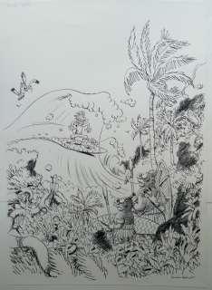 Cromheecke, Luc | Original cover drawing  -  L’île carrément perdue  - (2014) | Catawiki