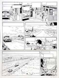 Ted Benoit | Blake et Mortimer, planche n°27 Ã  l’encre de Chi… | Banque Dessinée