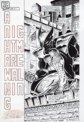 Jim Valentino | Shadowhawk 1 Page 5 Splash | Panel Page Art