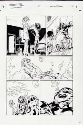 Karl Moline | Buffy the Vampire Slayer #17 Pg.19 - Interior Page - Mini Sketch on Back | Anthony’s Comic Book Art