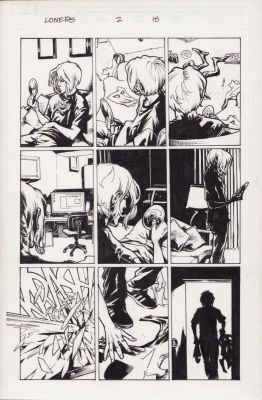 Karl Moline | Loners #2 Pg.15 - Interior Page - 2007 | Anthony’s Comic Book Art
