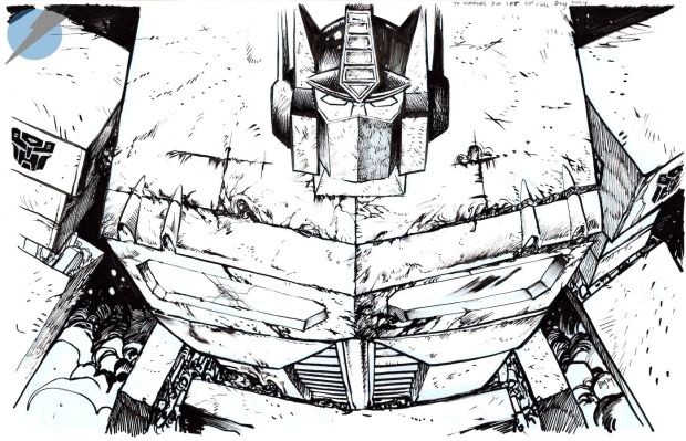 Daniel Warren Johnson | Transformers Issue Compendium Page Slipcase Cover | Felix Comic Art