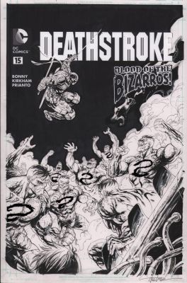 Tyler Kirkham - Deathstroke #15 Cover Art - Signed - 2016
