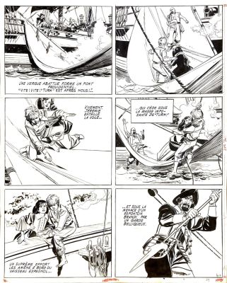 GILLON Paul - Planche originale n°29 de Jérémie dans les îles tome 1 Les Dieux barbares par GILLON