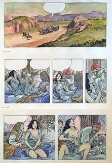 Manara, Milo - Planche originale en couleur directe "Borgia" (2008) | Catawiki