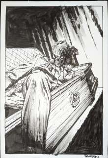 Dan Panosian | The Bernie Wrightson Artbook: A Tribute Zombie Piece 9x13 | Wolvie Fans Comic Art