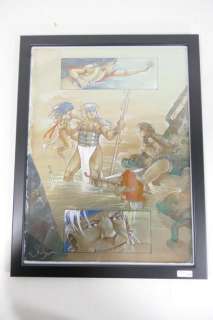 Planche originale couleur d’Eric Stalner (39 x 28cm) | Rops