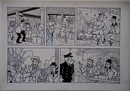 Morjaeu, Luc - Originele halve pagina (stroken 13 t/m 14 - plaat 4 A) - Suske en Wiske - Sterrenrood - (2014) | Catawiki