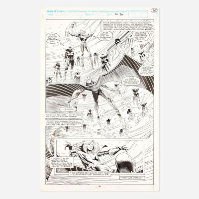 Lot 181 - Andy Kubert and Al Milgrom, X-Factor #57 Story Page 30 Original Art (Marvel Comics, 1990) | Landry Pop Auctions