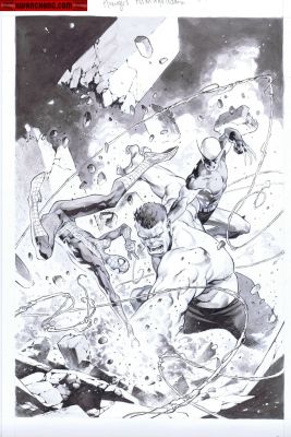 Jerome Opena | Covers / Pinups Issue Avengers Armageddon # 1 Page Cover | Kwan Chang