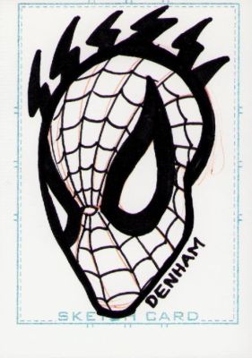 Brian Denham - Spider-Man Hand Drawn Sketch Card - Signed 2007