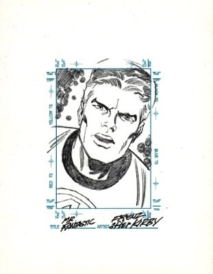 Ron Frenz | Mr. Fantastic Sketchagraph Card Drawing (Jack Kirby Homage!) | Romitaman