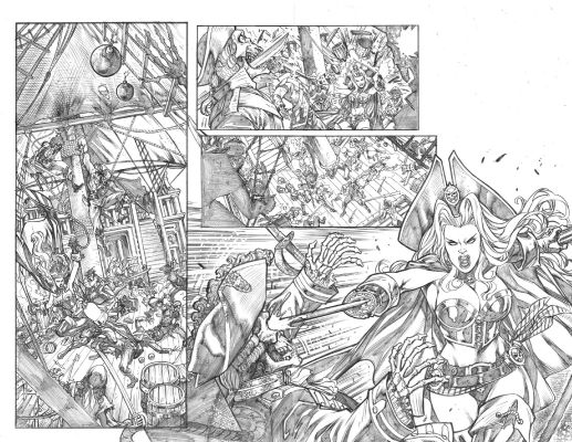 Alisson Rodrigues | Lady Death: Pirate Queen Page 04 And 05 | ComiConArt
