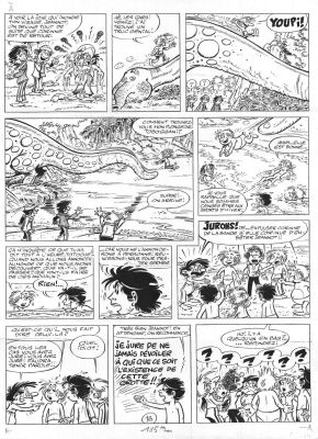 Tabary | TOTOCHE, Planche originale 16, La crevasse magique | Galerie Napoléon