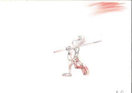 Studios Uderzo | Studios Uderzo La Surprise de César, 1986 Dessin au crayon… | Sadde