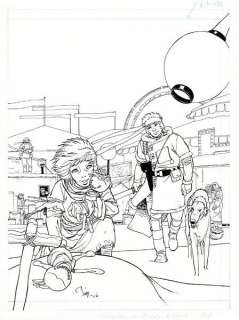 Gine. Couverture originale de Hello BD n°3 | BDEnchères