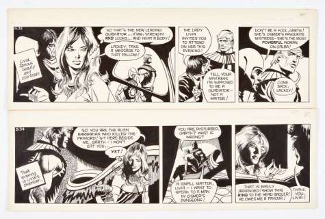 Garth: Women of Galba two original artworks (1973) by Frank Bellamy… | Comic Book Auctions ltd