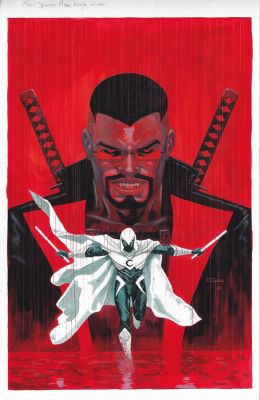 German Peralta | Marc Specter Moon Knight Ratio Variant 1:25 Painted Cover Issue 06 Page Ratio Variant Cover | Splash Page