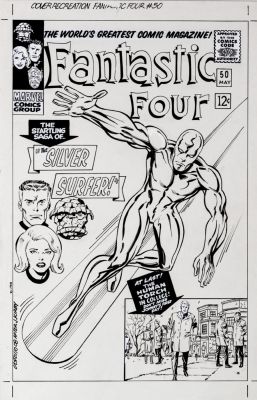 Anthony Castrillo | Fantastic Four #50 Cover Recreation (Classic Silver Surfer / Galactus Origin Issue!) 2008 | Romitaman