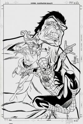 David Williams | Spider-Man Family #9 Cover (Spider-Man, Marvel Girl, Incredible Hulk!) 2007 | Romitaman