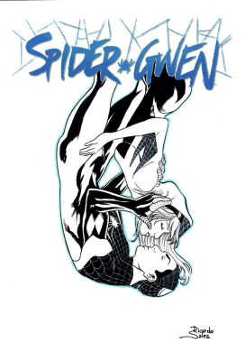 Ricardo Sales | Spider-Gwen & Spider-Man Romantic Pinup | Romitaman