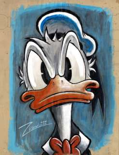 Donald Duck Portrait - Original Acrylic Painting - Vendetta, Z. | Catawiki