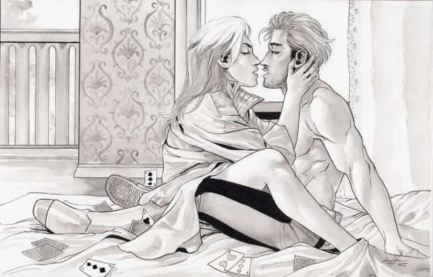 Lori Hanson | Gambit And Rogue Pinup X-Men | TDArt