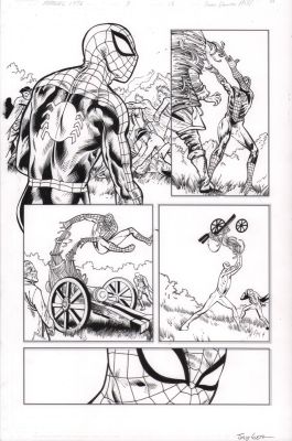Jay Leisten | Marvel 1776 #3 P.18 - All Spidey - Signed - 2026 | Anthony’s Comic Book Art
