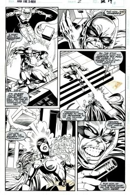 Ian Akin, Jan Duursema | Professor Xavier And the X-Men #2 P 17 (Beast, Cyclops, Marvel Girl All Battle the Vanisher!) 1995 | Romitaman