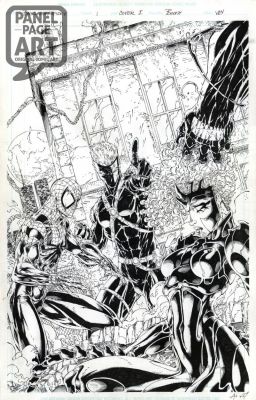 Brett Booth | Backlash Spider-Man 1 Cover - Variant | Panel Page Art