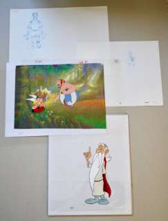 Uderzo/Goscinny - 3 cels + 2 drawings - Asterix & Obelix | Catawiki