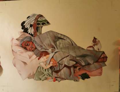 Nicole Claveloux | Rouge, bien rouge – non paginé Christian Bruel, Didier Jouault Le Sourire qui mord, 1986 Huile sur papier 40 x 30 cm | JML Arts