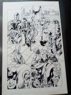 Fantastic Four Inhumans Splash - Mark Bagley - 2500$ | ComicArtFans Classifieds