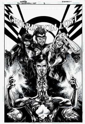 Tony Harris - Justice League: Generation Lost #1 Cover (Booster Gold, Captain Atom, Fire, Ice, Maxwell Lord!) 2010
