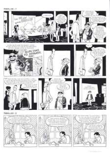 Jousselin - "Rebelles pl. 1 " Planche. Encre et feutre, signée. Fluide Glacial