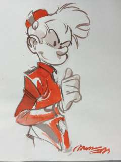 Munuera - Dessin original en couleur - Spirou | Catawiki
