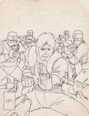 Alan Kupperberg | Chuck Norris #1 Cover Prelim (Penciled & Inked with Logo!) | Romitaman
