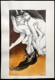 Jung - Aquarelle originale - Frôlements - (2007) | Catawiki