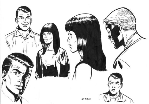 Le Bras Andrã© | Illustration originale de BUCK DANNY (classic) | Galerie Napoléon