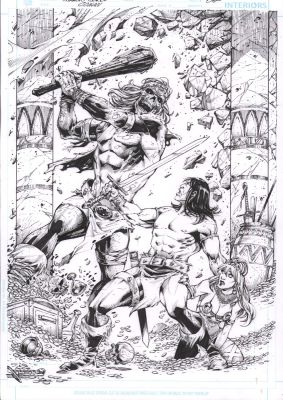 Marcio Abreu | Conan #? P.4 - Classic Conan Era Homage Pinup | Anthony’s Comic Book Art