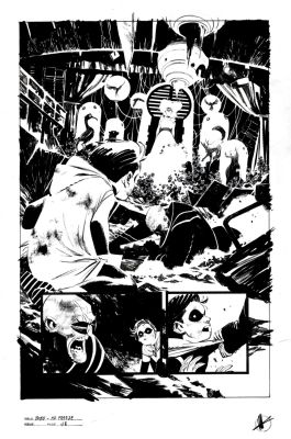 Matteo Scalera | Batman One Bad Day: Mr. Freeze P 48 Splash (Incredible Robin & Mr. Freeze Splash!) 2022 | Romitaman