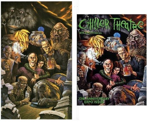 Berni Wrightson | Wrghtson, Berni - Chiller Theatre #19 Painted Cover + Signed Limited Print - Classic Movie Monsters | Cool Lines Art