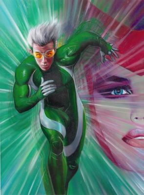 fred.ian SPEED SCARLET WITCH UNUSED ORIGINAL ART MARVEL UNBOUND 3 OIL PAINTING | eBay US